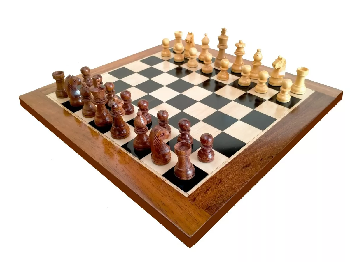 13x13''Inches Indian Handmade Wooden Best Flat Chess Board with