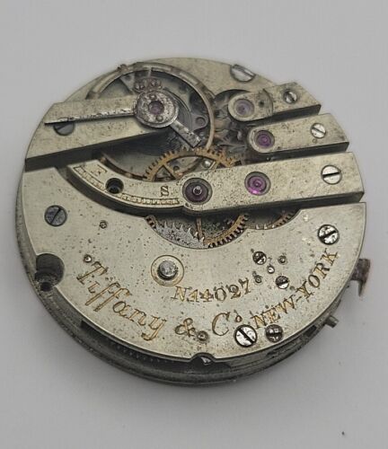 Antique Tiffany & Co New York High Grade Watch Movement For Repairs 29.5mm - 第 1/7 張圖片