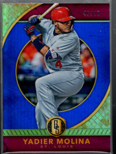 B4386- 2017 Panini Gold Standard Blue #21 Yadier Molina /79 - NM-MT