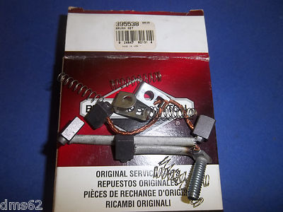 #ad NEW BRIGGS ELECTRIC STARTER BRUSH SET 395538 OEM B9 B100 $12.89
