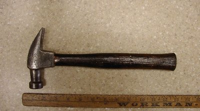 Vintage Unbranded Straight Claw Hammer,1lb.6.6oz,With Sound Solid Handle,VGC