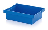 Stapelbox 60X40X17 Kunststoff Transportcase Kiste Box Plastik Blau Lagerbox