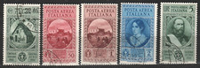 ITALY #C35-C39 1932 Giuseppe Garibaldi Airmail Used