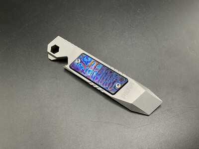 Pena X Series Pocket Pry M390 Steel EDC Pry w/ Timascus Inlay