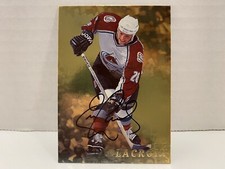 1998-99 ITG Be A Player Gold Auto Eric Lacroix #38 Auto Hockey Card NHL Avs!
