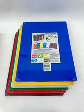 Color Coded Plastic (HDPE) Cutting Board 1/2" Thick You Pick The Color 15" x 20"