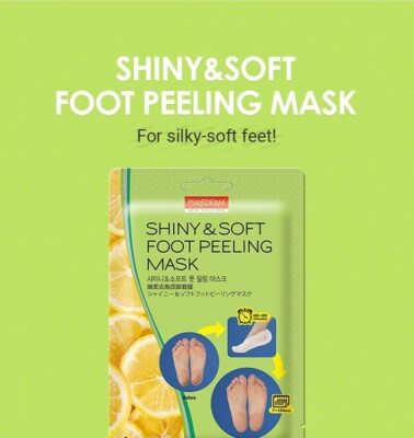 NEW - [PUREDERM] Shiny & Soft Foot Peeling Mask 1pair/1application