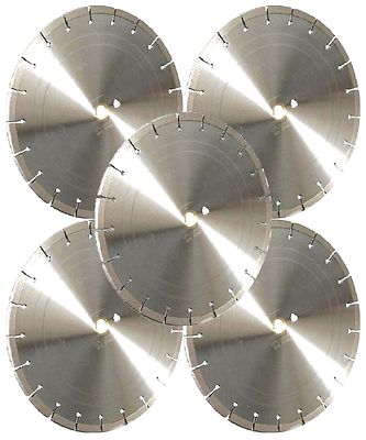 5PK-14'' LASER WELDED Concrete Brick Block Paver Asphalt Diamond Saw Blade-BEST