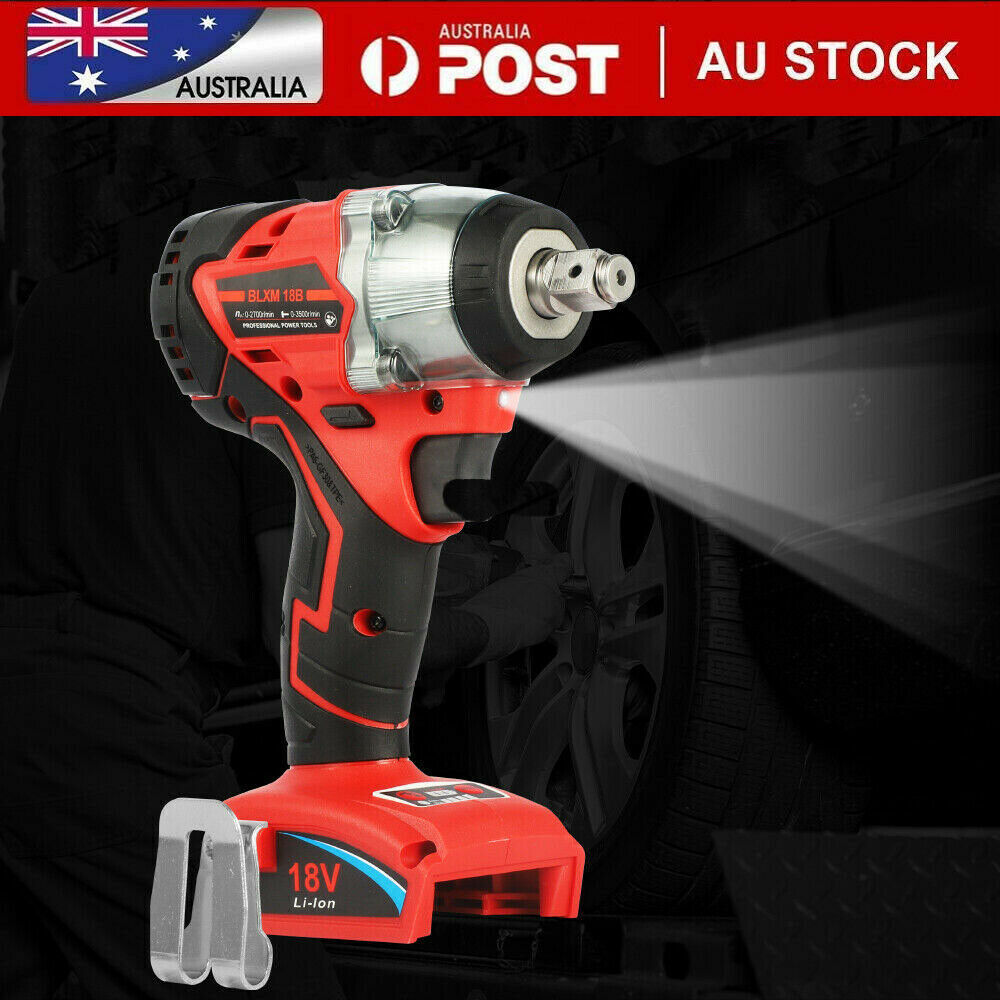 Impact Wrench Driver Cordless Electric 18V LiIon 1/2" Rattle Gun For