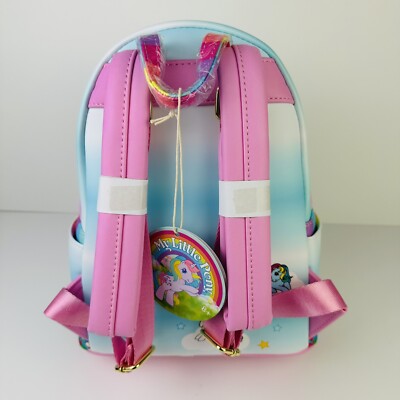 Loungefly Blue and Pink Castle Backpack Loungefly Blue and Pink Mini Backpack Disney Castle main image 2