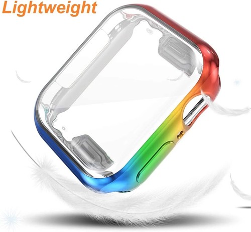 Silicone TPU Screen Protector Full Case Cover For Apple Watch Series 6 5 4 3 2 1 - Picture 8 of 18