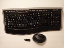 Microsoft Wireless Laser Desktop 7000 included mouse, keyboard, usb receiver