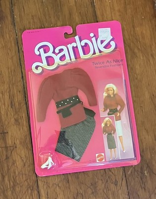1984 Barbie Twice As Nice Reversable Fashions #7950 Never Opened 