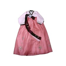 Korean Traditional Dress Costume Vintage Embroidery Hanbok Size 4