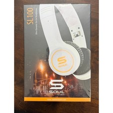 SOUL SL100 Headphones Unisex OS White Ultra Dynamic On-Ear Ludacris NEW