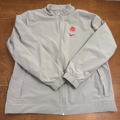 Ohio State Buckeyes Jacket Mens XL Gray Warm Up Full Zip