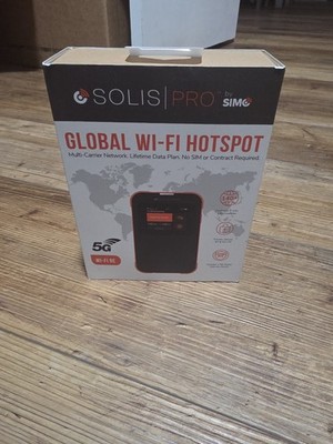 SIMO - Solis Pro 5G Mobile Hotspot and Power Bank with Lifetime Data - Black ...
