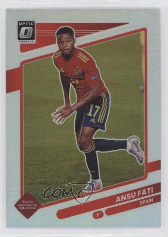 2021-22 Panini Donruss Road to Qatar Optic Holo Prizm Ansu Fati #146 0v3r