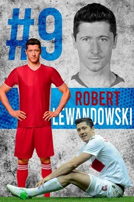 364368 Robert Lewandowski Bayern Munchen Football Art Decor Print Poster