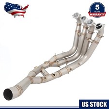 Stainless steel Exhaust Tips Mid Pipe For BMW S1000RR S1000R  2019-2025