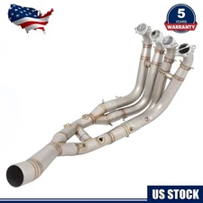 Stainless steel Exhaust Tips Mid Pipe For BMW S1000RR S1000R  2019-2025