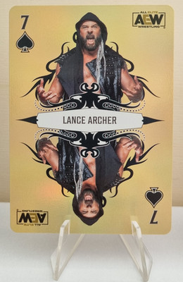2023 Upper Deck AEW Wrestling Playing Cards Gold Spectrum 1/1 PC-30 Lance Archer