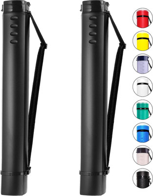 2-Pack Extendable Poster Tubes Expand from 24.5  to 40  with Shoulder Strap | Ca