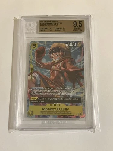 One Piece Promo Monkey.D.Luffy (Illustration Box Vol.3) OP07-109 BGS 9.5