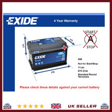 Battery fits CADILLAC CT6 ATS FLEETWOOD DEVILLE ALLANTE ELDORADO 096 New