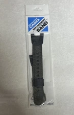 Genuine Casio Green Nylon/Leather Watch Band Strap for Twin Sensor SGW-100B-3V