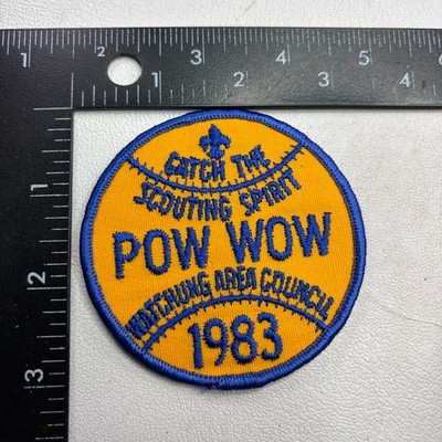 Vtg 1983 CATCH THE SCOUTING SPIRIT POW WOW WATCHUNG Boy Scouts Patch 57C6