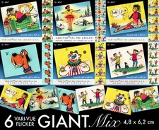 6 VARI VUE FLICKER WACKELBILDER *RARO FORMATO GIGANTE USA 1960 LENTICOLARE BEL MIX