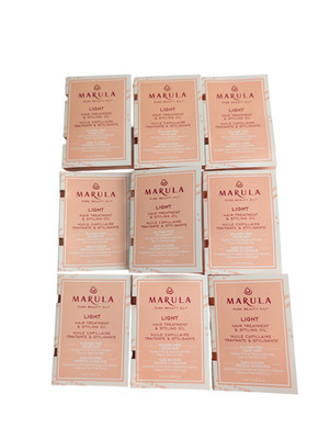 Marula Pure Beauty Oil Light Hair Treatment & Styling Oil 1ml/.03floz Lot of 9