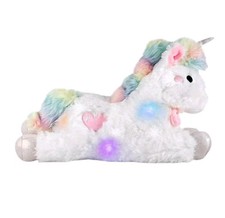 FAO Schwarz Glow Brights Toy Plush LED with Sound - 15" Unicorn