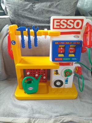 Vintage Smoby Esso Tankstelle Rollenspiel Spielzeug extrem selten bitte lesen
