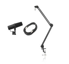Shure SM7B-PODCAST-K Vocal Microphone with Desktop Boom and Mic Cabl