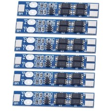 6PCS 2S 7.4V 8.4V 8A 18650 Battery Protection Board PCB BMS blue