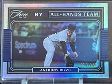 2022 Panini Three & Two Anthony Rizzo 94/150 Holo All-Hands Team #AHT-10 Yankees