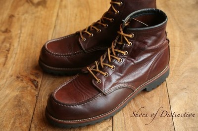 Redwing Red Wing 8146 Brown Leather Derby Boots Shoes Men's UK 9.5 US 10.5 D
