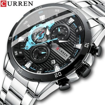 CURREN Men Quartz Watch Casual Business Watches Chronograph Luminous Wristwatch