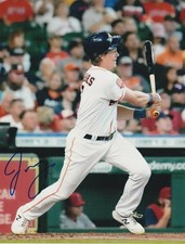 JAKE MEYERS HOUSTON ASTROS  ACTION SIGNED 8x10