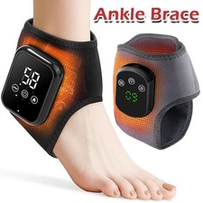 Electric Foot Ankle Massager Heating Foot Compress Vibration Relaxation Brace
