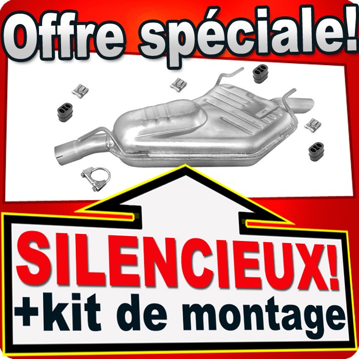Échappement SAAB 9-5 anti-rouille pour remplacer silencieux percé 2.0T 2.3T 150-248 CH