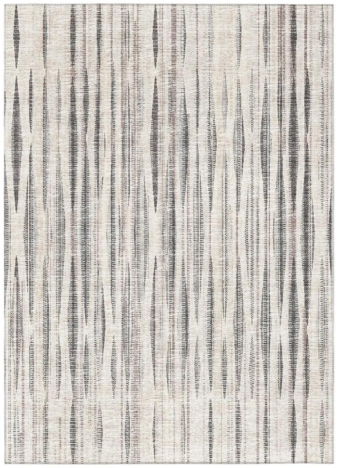 Waverly 5' x 7'6" AWA31 Beige Indoor Outdoor Area Rug, Stain Resistant, Machi... - Image 2 of 4