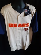Chicago Bears Men's Fanatics Big Tall Embroider Jersey Button Up XLT up to 6X