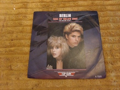 BERLIN-TAKE MY BREATH AWAY/RADAR RADIO A7320(1986) EX/EX 7 INCH PICTURE SLEEVE