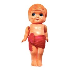 Vtg Kewpie Rose O'Neill Celluloid Hinged Arms Doll Japan 6  Inspection Sticker