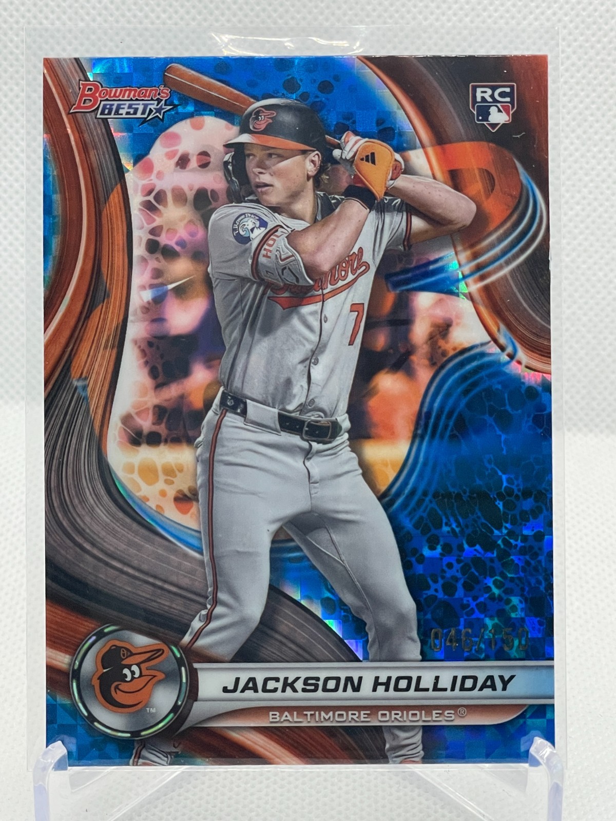 2024 Bowman's Best Baseball #13 Jackson Holliday Blue Refractor /150