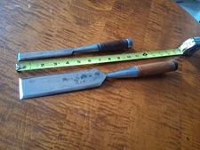 2 Restored Vintage Riverside Chisels 1 3/4", 3/4"