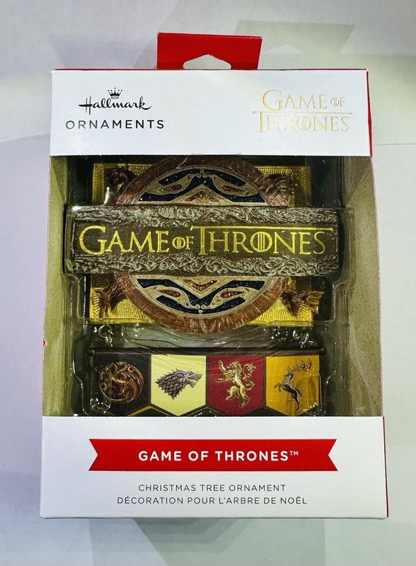 2019 Hallmark GAME OF THRONES Red Box Christmas Tree Ornament New in box 